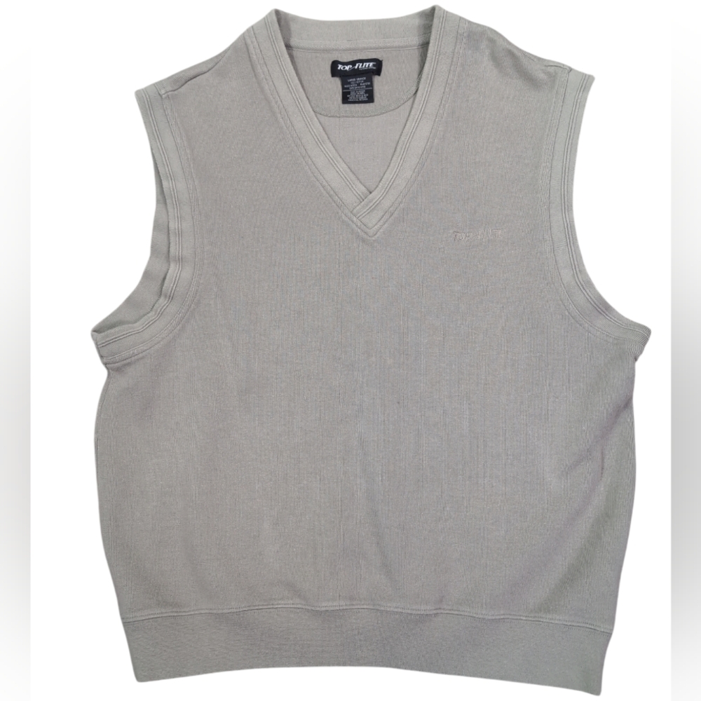 Top Flite Sweater vest, 100% cotton, golf, men's size large